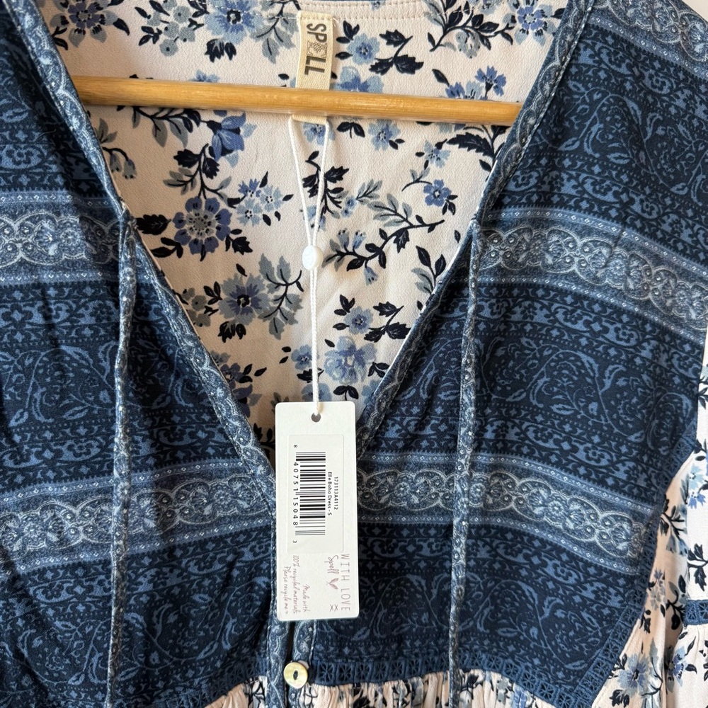 Spell Elle Boho Mini Dress NWT - Picture 7 of 11